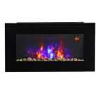 Etna 1000/2000W Electric Wall Fireplace LED Flame Effect Timer Remote Heater
