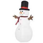 Bon Noel 6ft Giant Inflatable Snowman Christmas Decoration LED Lights Accessories