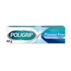 Poligrip Denture Adhesive Fixative Cream Flavour Free All-Day Hold 40g