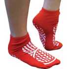 Aidapt Patient Slipper Socks - Red Small
