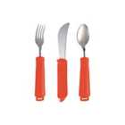 Shine Bendable Cutlery Set (3 Piece) Red