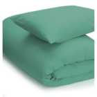 Easy Care Minimum Iron Duvet Cover Double Teal