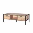 LPD Furniture Hoxton Coffee Table With Drawers