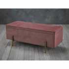 LPD Furniture Lola Storage Ottoman Pink