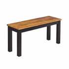 LPD Furniture Copenhagen Bench Black Frame-oiled Wood