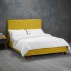 LPD Furniture Lexie King Bed Mustard Velvet