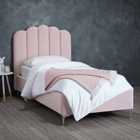 LPD Furniture Willow Single Bed Pink Velvet