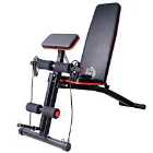 HOMCOM Foldable Dumbbell Bench Weight Training 7 Incline Adjustable Workout Gym
