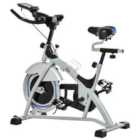 HOMCOM Cycling Exercise Bike Lcd Monitor 15Kg Flywheel Adjustable Seat & Handle