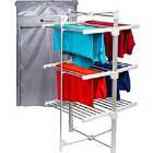 Homefront Ecodry Heated Airer / Foldaway Design With Zip Up Cover