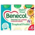 Benecol Cholesterol Lowering Yoghurt Drink Dairy Free Tropical 6 x 67.5g