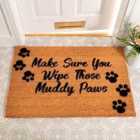 Country Home Wipe Your Paws Extra Large Grey Doormat
