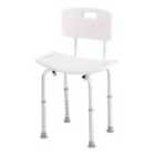 HOMCOM Bath Chair Shower Seat Safety Bathroom Elderly Aids Adjustable Positions