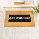 Gin O'clock Glitter Doormat