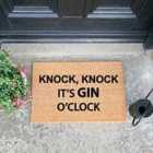 Knock Knock It's Gin O'clock Doormat