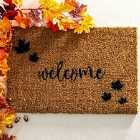 Welcome Autumn Leaf Doormat
