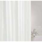 Showerdrape Showerplus Plain Polyester Shower Curtain - White