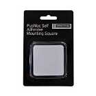 Pushloc Self Adhesive Mounting Square - Clear