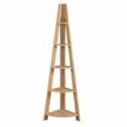 LPD Furniture Tiva Corner Ladder Shelving Oak