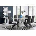 Furniture Box Arezzo Large Extending Dining Table And 6 x Black Willow Chairs
