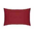 Easy Care Minimum Iron Pillowcase Red