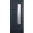 LPD GRP Newbury Grey Glazed 1L External Composite Door