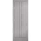 LPD Grey Moulded Textured Vertical 5P Internal Fire Door