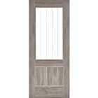 LPD Light Grey Laminated Mexicano Glazed Internal Door