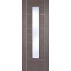 LPD Medium Grey Laminated Vancouver Glazed Internal Door