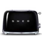 Smeg TSF01BLUK 50s Retro Style 2 Slice Toaster - Black