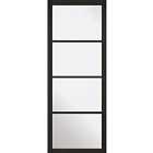 LPD Black Soho Glazed 4L Internal Door