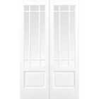 LPD White Downham Glazed 9L Pair Internal French Door