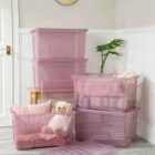 Wham Set 5 Crystal 60 Litre Box & Lid - Pink