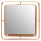 Premier Housewares Mirror - Faux Champagne Gold Foil
