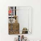 MirrorOutlet Horsley All Glass Wall Mirror 69 X 58 Cm