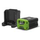 Greenworks 60v Charger and 2Ah Battery