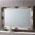 MirrorOutlet Davenport Silver Ornate Flourish Large Wall Mirror 112 X 81 Cm