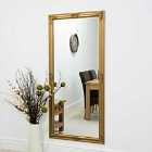 MirrorOutlet Austen Gold Elegant Full Length Mirror 160 X 73 Cm