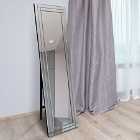 MirrorOutlet Luxford All Glass Bevel Free Standing Cheval Dress Mirror 150 X 40Cm