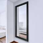 MirrorOutlet Langton Black Shabby Chic Dress Mirror 160 X 73 Cm