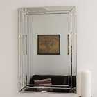 MirrorOutlet Cranbury All Glass Wall Mirror 90 X 60 Cm