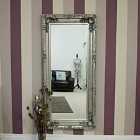 MirrorOutlet Carved Louis Silver Large Wall Mirror 175 X 89 Cm