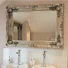 MirrorOutlet Carved Louis Silver Wall Mirror 117cm x 87cm
