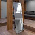 MirrorOutlet Langley All Glass Bevel Free Standing Cheval Dress Mirror 5Ft7 X 1Ft11 170Cm X 58Cm