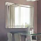 MirrorOutlet Horsley All Glass Modern Large Wall Mirror 137 X 107 Cm