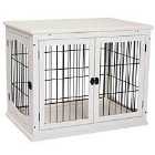 Pawhut 66Cm Modern Indoor Pet Cage w/ Metal Wire & 3 Doors - White