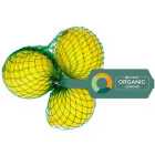 Ocado Organic Unwaxed Lemons 3 per pack