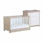 Luno White Oak Room Set 2 Pieces With Drawer - Cot Bed Chest