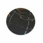 Interiors by Premier Black and Gold Marble Round Chopping Board, Easy to Clean
