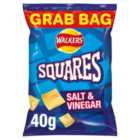 Walkers Squares Salt & Vinegar Snacks Crisps 40g